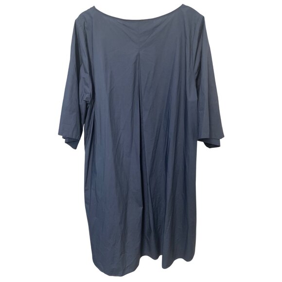 Cos Womens Lagenlook Cotton Dress/Top Size L Navy Blue Minimal Oversized - Picture 6 of 9
